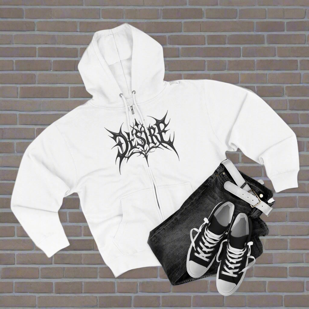 "DESIRE / ZIPPER HOODIE"