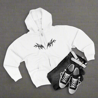 "TRIBAL FLAME WINGS / ZIPPER HOODIE"