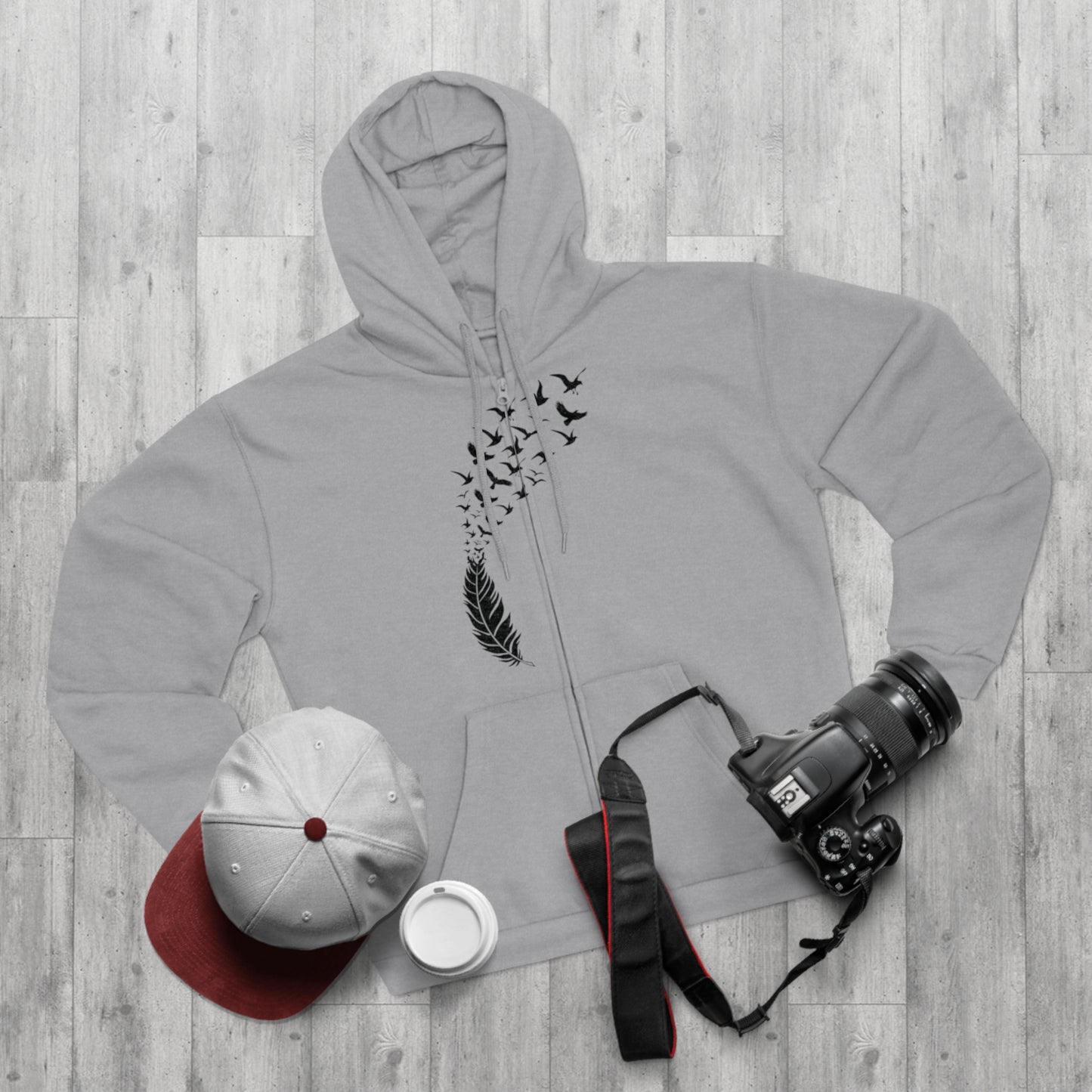 "FLIGHT OF DREAMS / ZIPPER HOODIE"