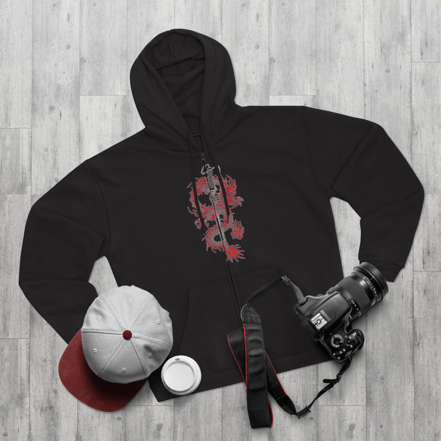 "SAMURAI DRAGON / ZIPPER HOODIE"