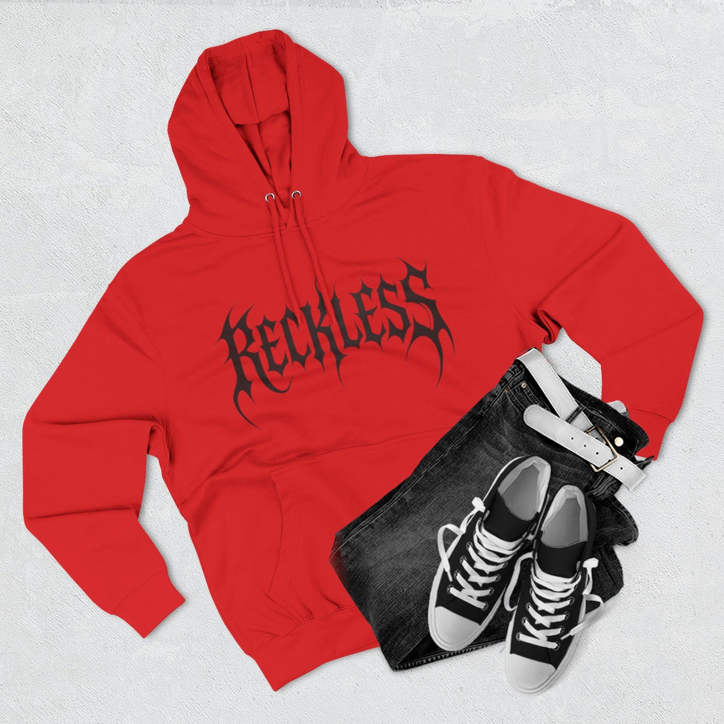 "RECKLESS / UNISEX HOODIE"