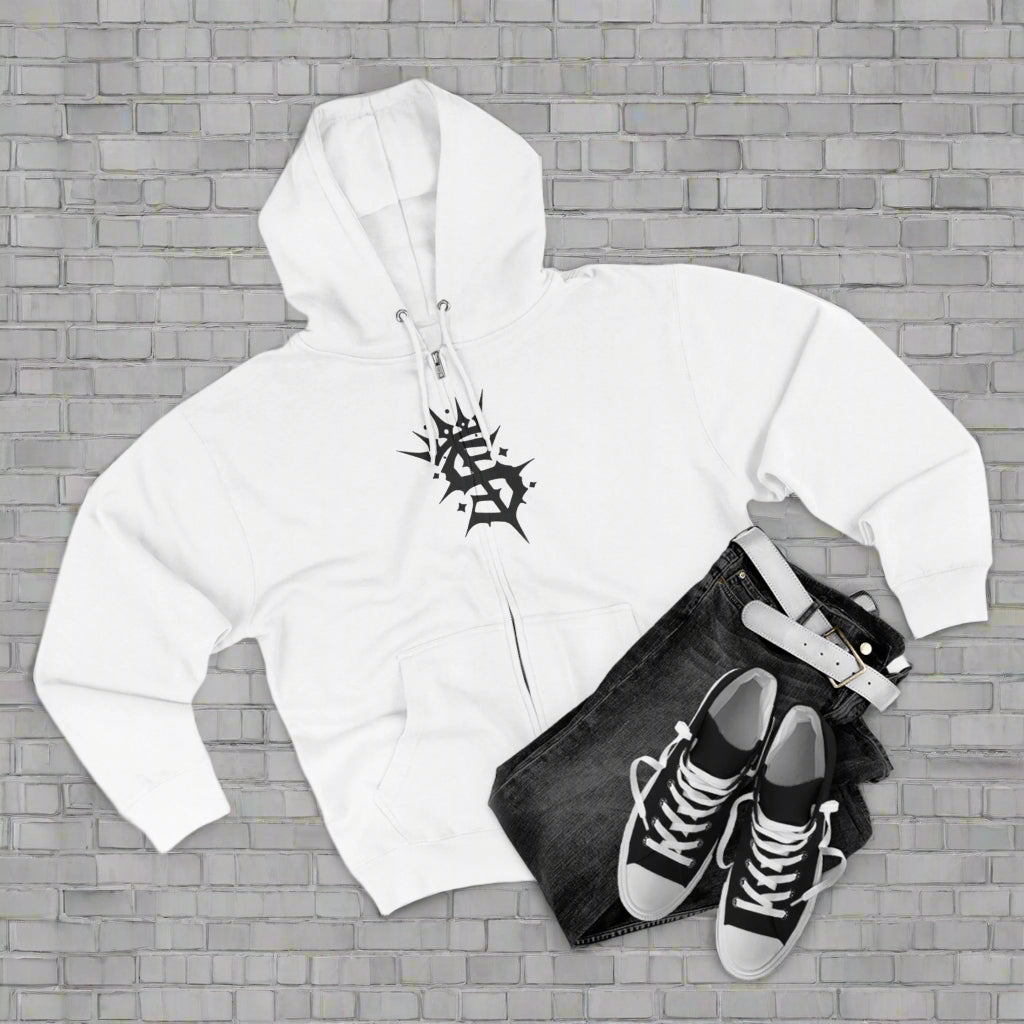 "CROWNED 'S' / ZIPPER HOODIE"