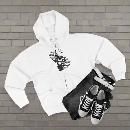 "DARK SKULL / ZIPPER HOODIE"