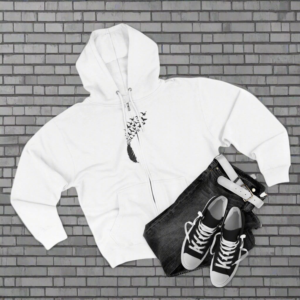 "FLIGHT OF DREAMS / ZIPPER HOODIE"