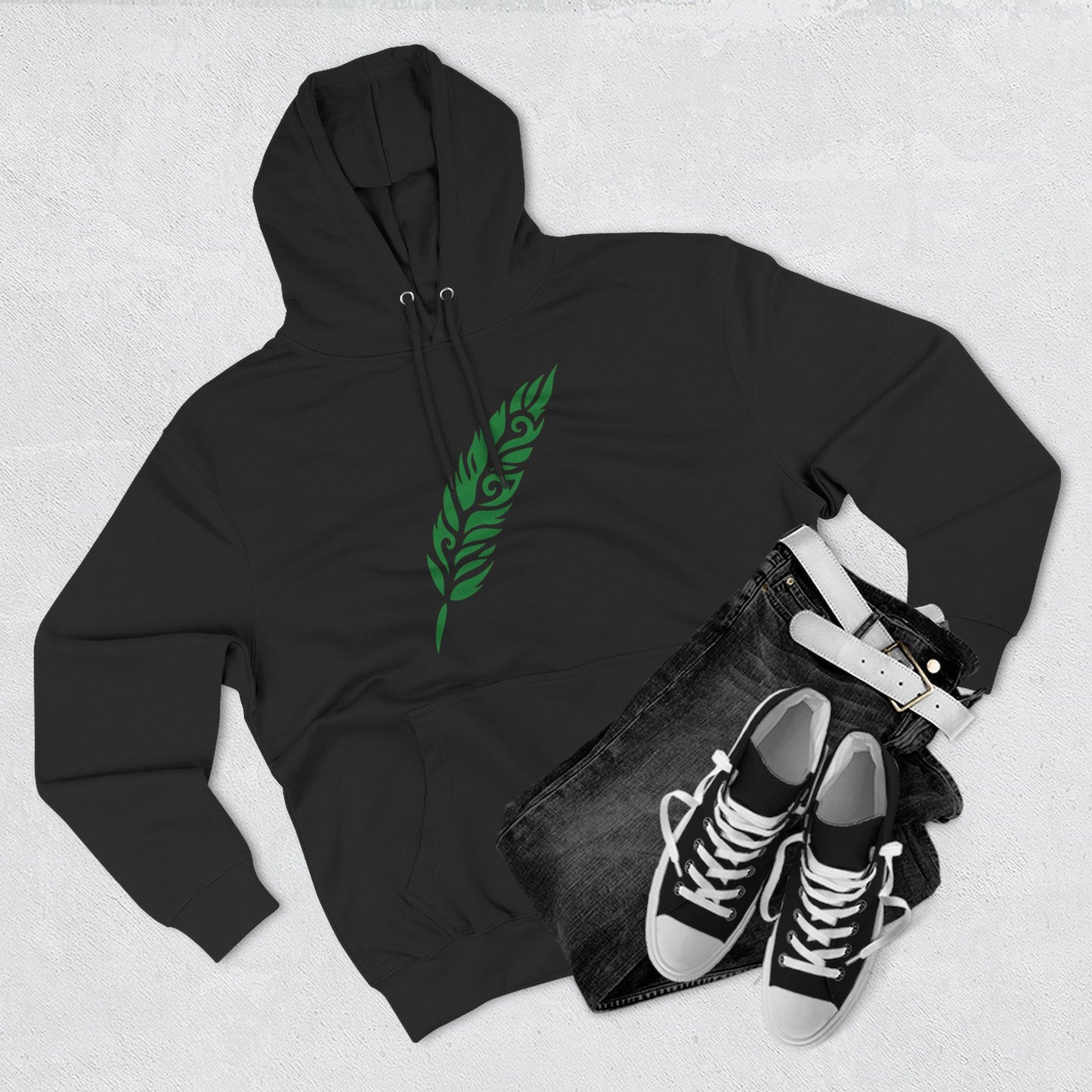 "TRIBAL FEATHER / UNISEX HOODIE"