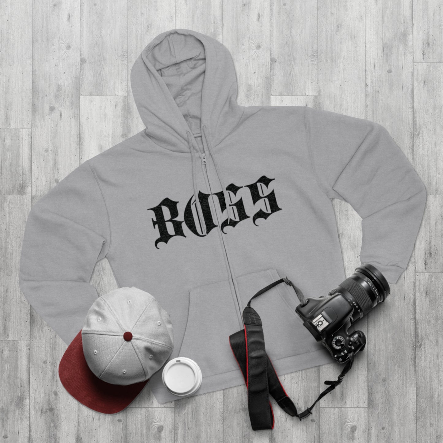 "BOSS / ZIPPER HOODIE"