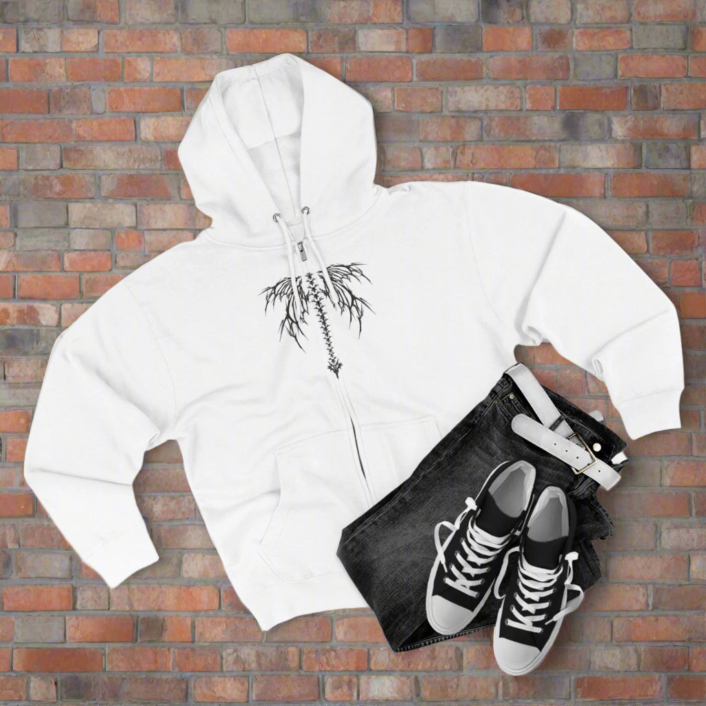 "WINGS OF THE FALLEN / ZIPPER HOODIE"