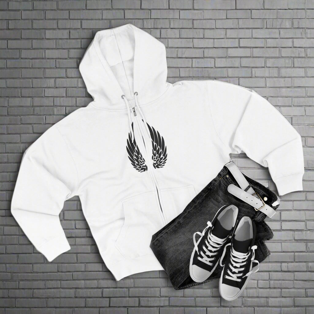 "DIVINE WINGS / ZIPPER HOODIE"