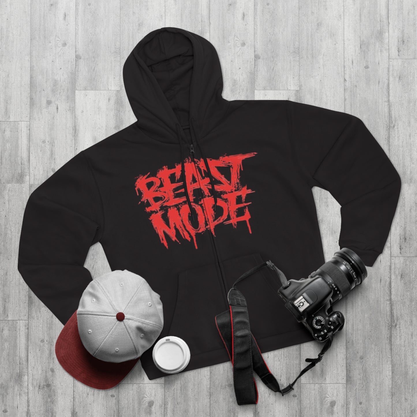 "BEAST MODE / ZIPPER HOODIE"