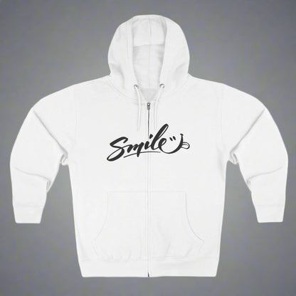 "SMILE / ZIPPER HOODIE"