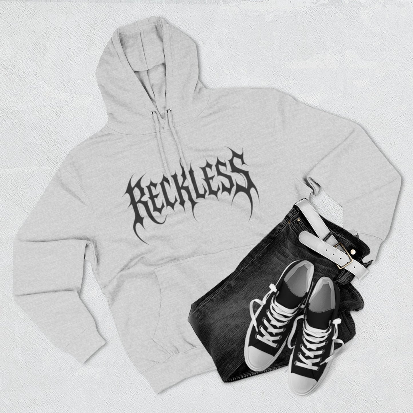 "RECKLESS / UNISEX HOODIE"