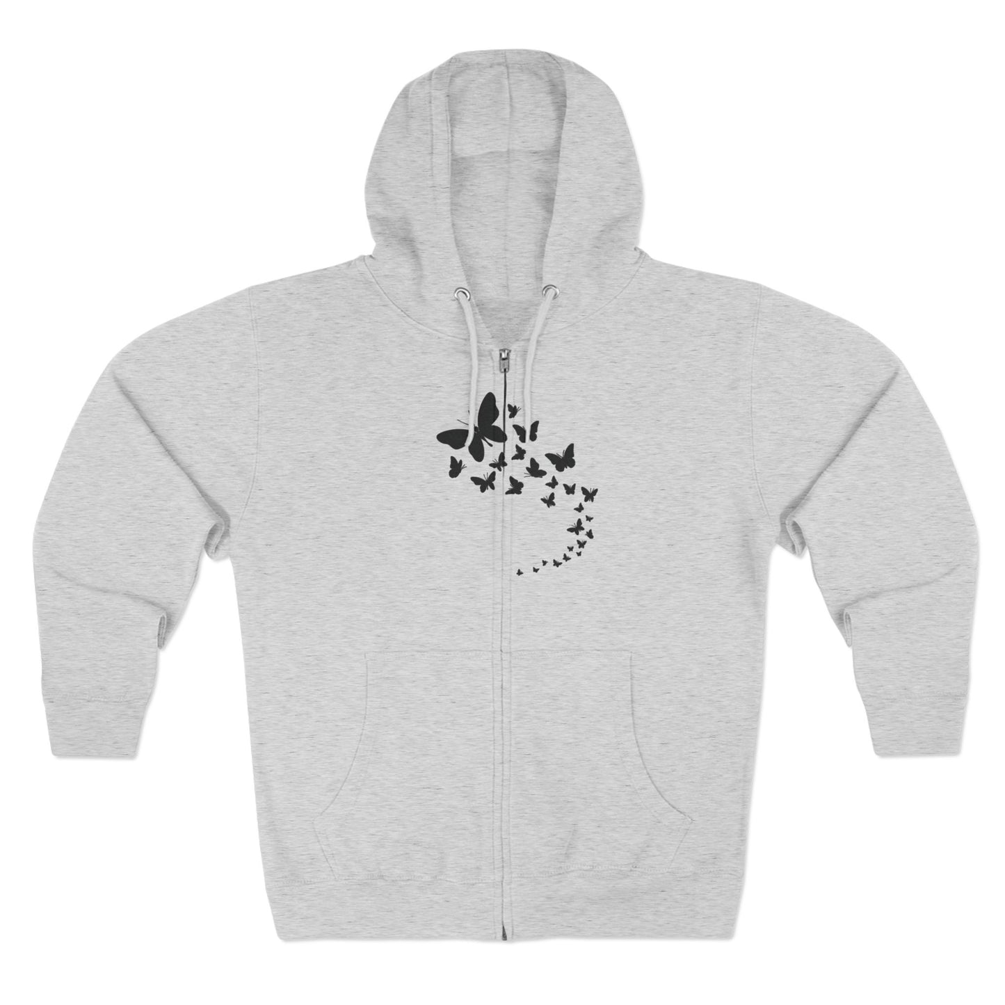 "WINGS OF TRANSFORMATION / ZIPPER HOODIE"