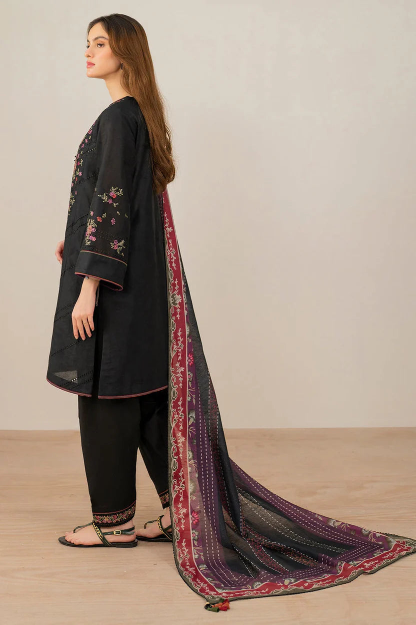JAZMIN | DHANAK 3 PIECE EMBROIDED UNSTITCHED WINTER SUIT