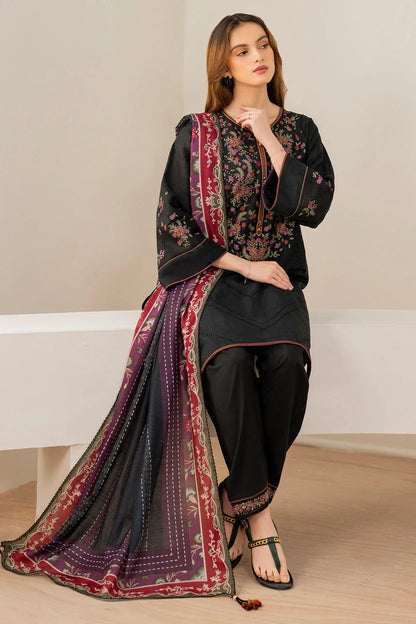 JAZMIN | DHANAK 3 PIECE EMBROIDED UNSTITCHED WINTER SUIT