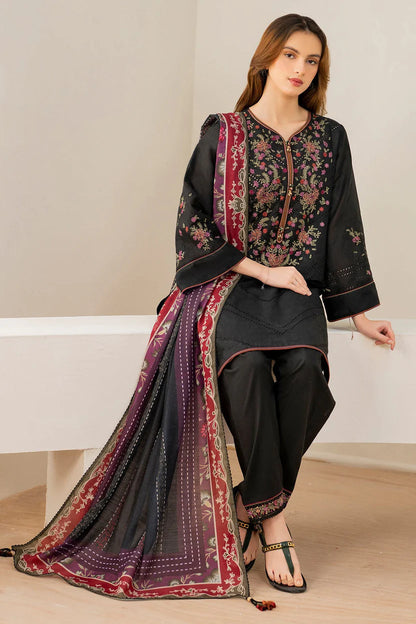 JAZMIN | DHANAK 3 PIECE EMBROIDED UNSTITCHED WINTER SUIT