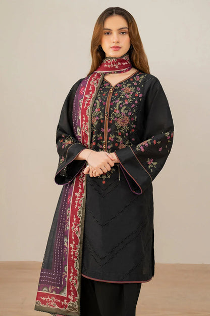 JAZMIN | DHANAK 3 PIECE EMBROIDED UNSTITCHED WINTER SUIT