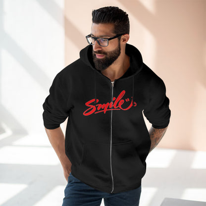 "SMILE / ZIPPER HOODIE"