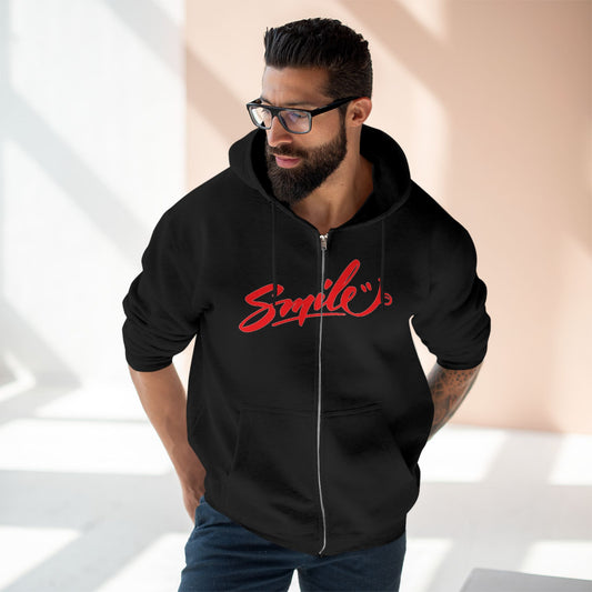 "SMILE / ZIPPER HOODIE"
