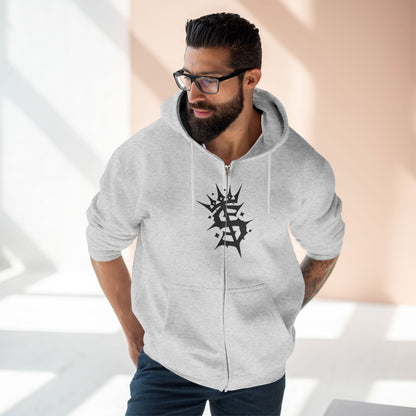 "CROWNED 'S' / ZIPPER HOODIE"