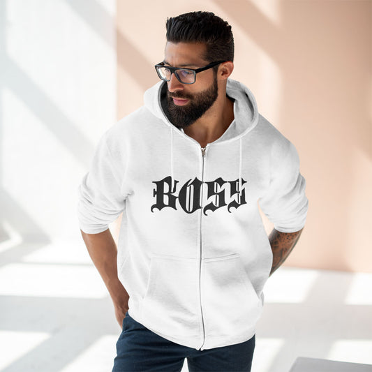 "BOSS / ZIPPER HOODIE"