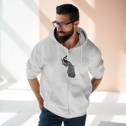 "MAJESTIC PEACOCK / ZIPPER HOODIE"