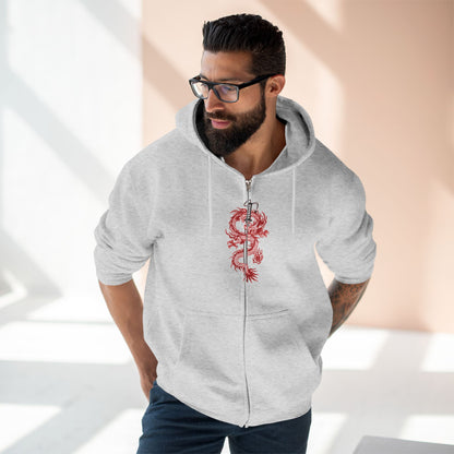 "SAMURAI DRAGON / ZIPPER HOODIE"
