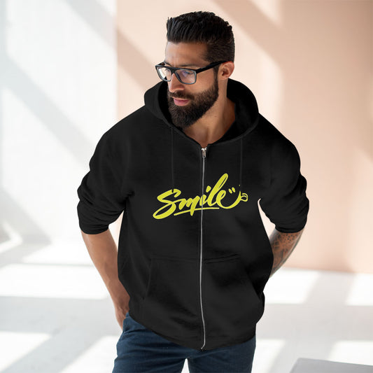 "SMILE / ZIPPER HOODIE"