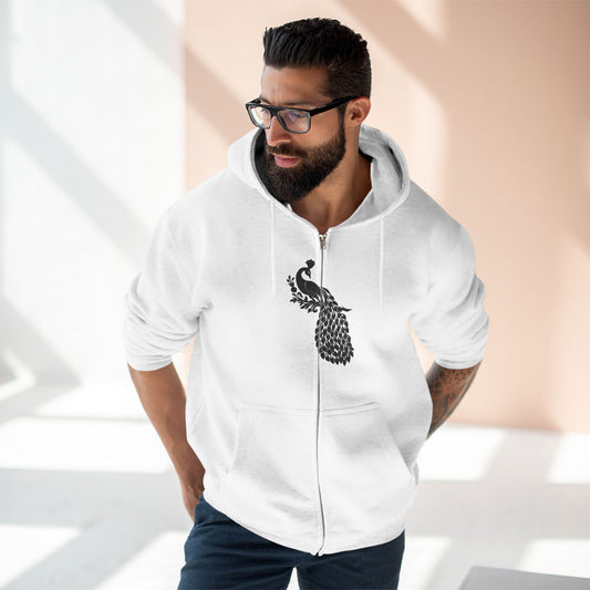 "MAJESTIC PEACOCK / ZIPPER HOODIE"