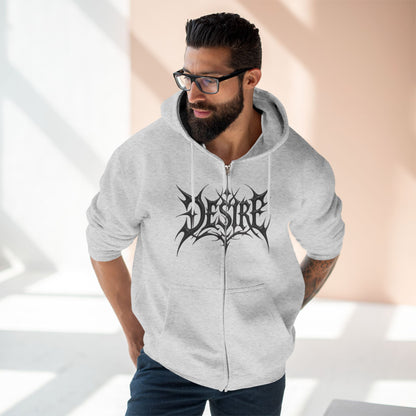 "DESIRE / ZIPPER HOODIE"