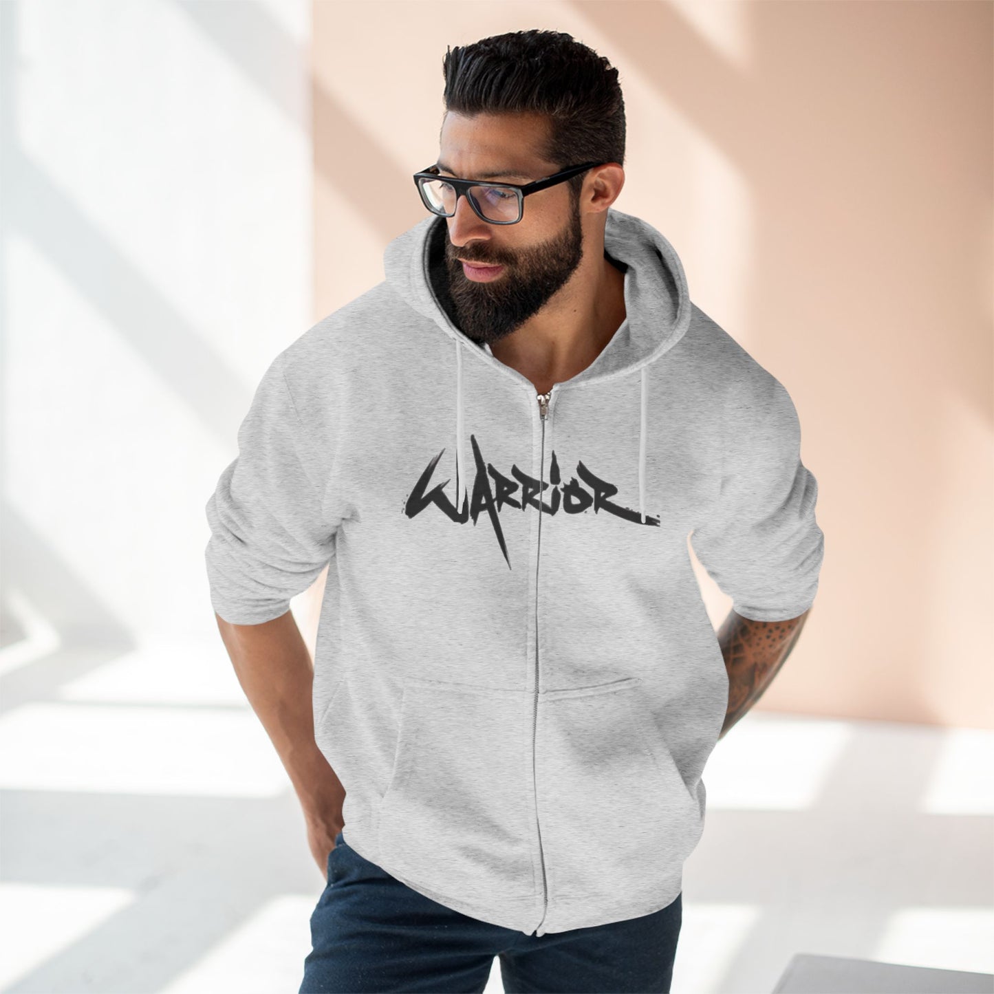 "WARRIOR / ZIPPER HOODIE"