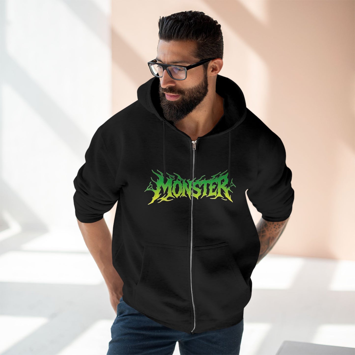 "MONSTER / ZIPPER HOODIE"