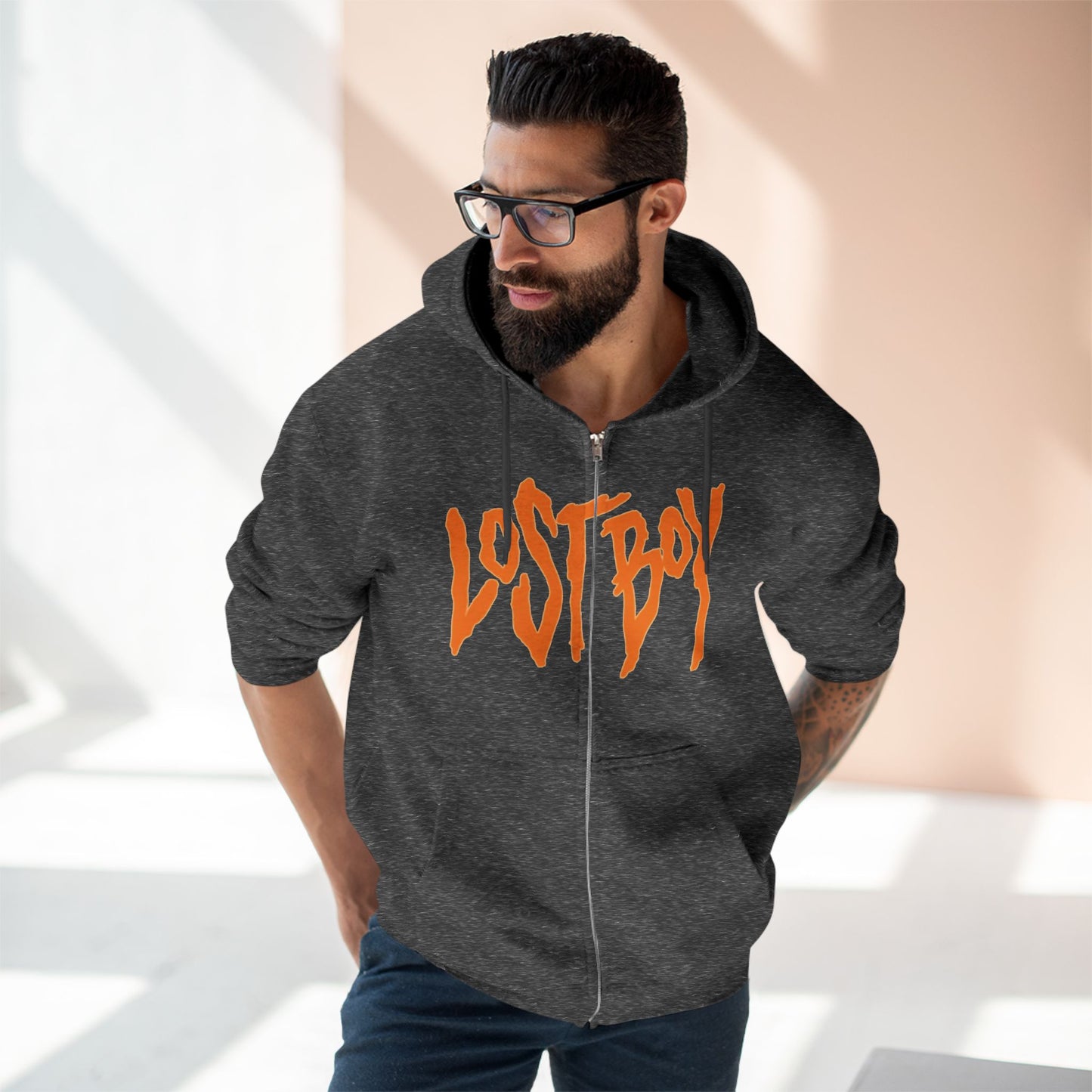"LOST BOY / ZIPPER HOODIE"