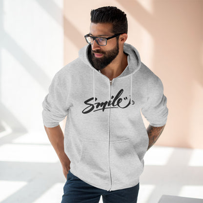 "SMILE / ZIPPER HOODIE"