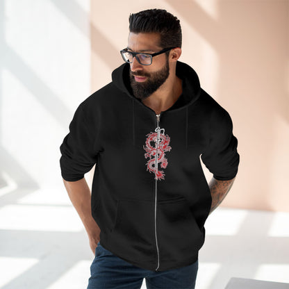 "SAMURAI DRAGON / ZIPPER HOODIE"