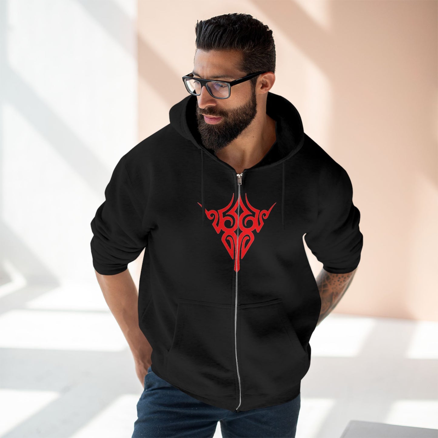 "BLOOD CREST / ZIPPER HOODIE"