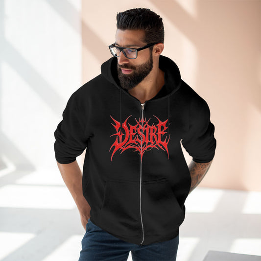 "DESIRE / ZIPPER HOODIE"