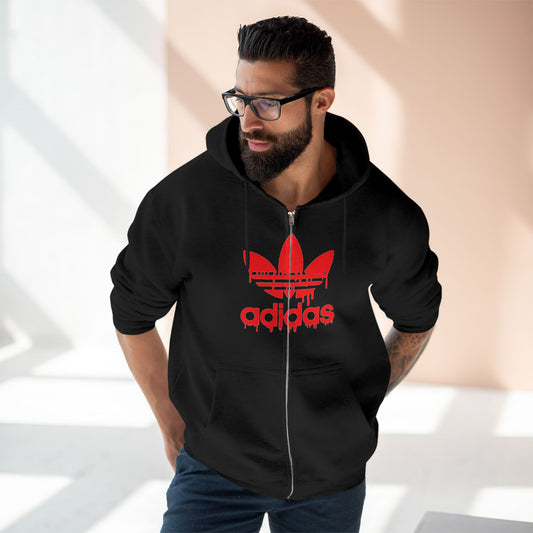 "ADIDAS / ZIPPER HOODIE"
