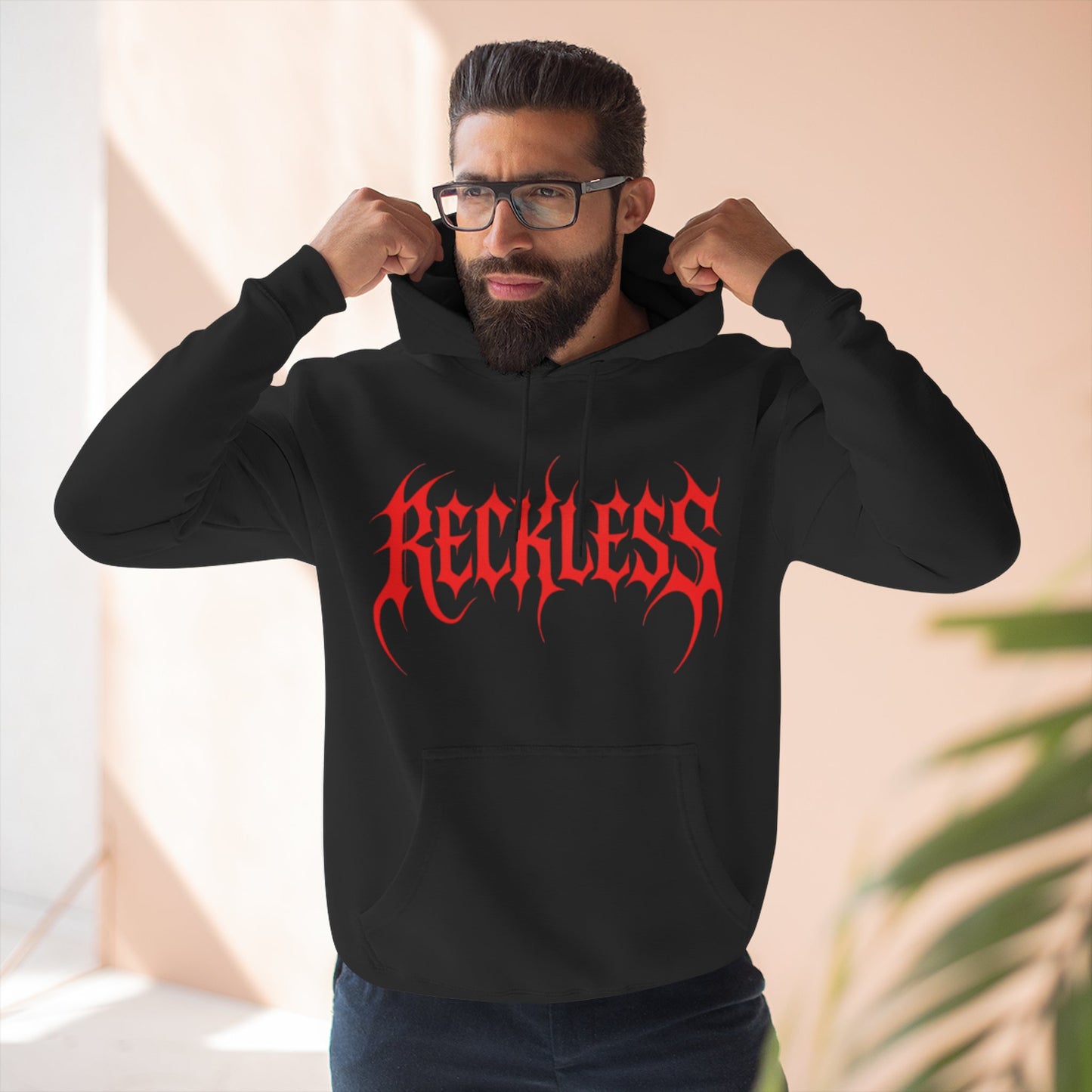 "RECKLESS / UNISEX HOODIE"