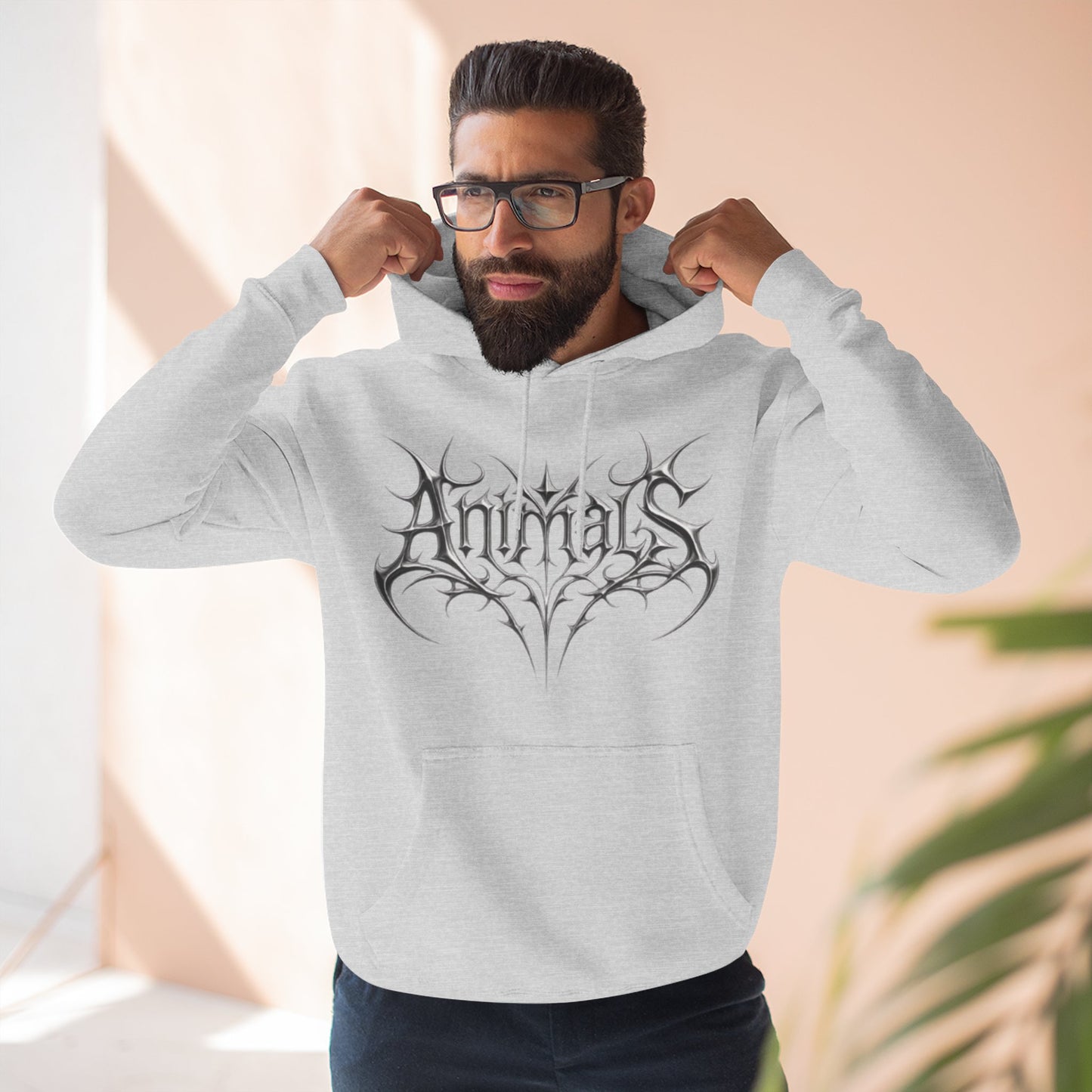 "ANIMAL / UNISEX HOODIE"