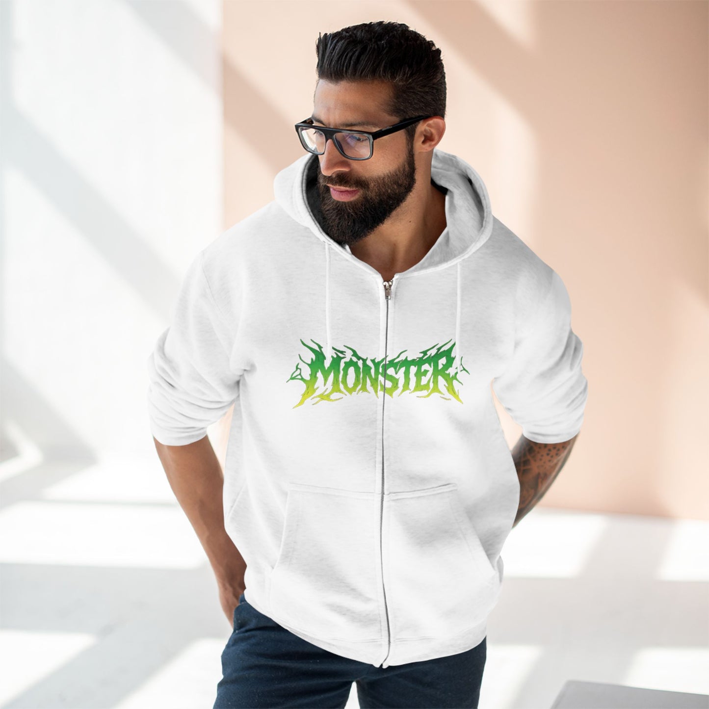 "MONSTER / ZIPPER HOODIE"
