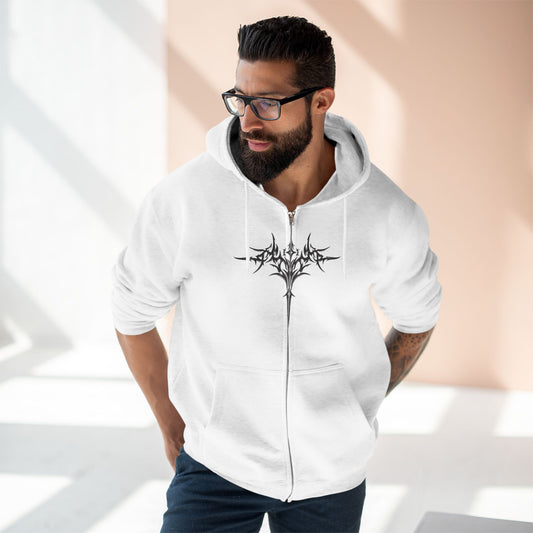 "CRIMSON TRIBAL / ZIPPER HOODIE"