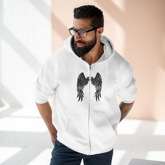 "WINGS OF LIGHT / ZIPPER HOODIE"