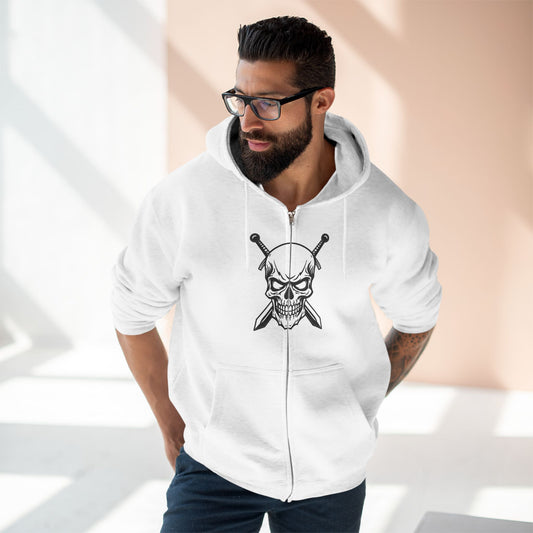 "WARRIOR SKULL / ZIPPER HOODIE"