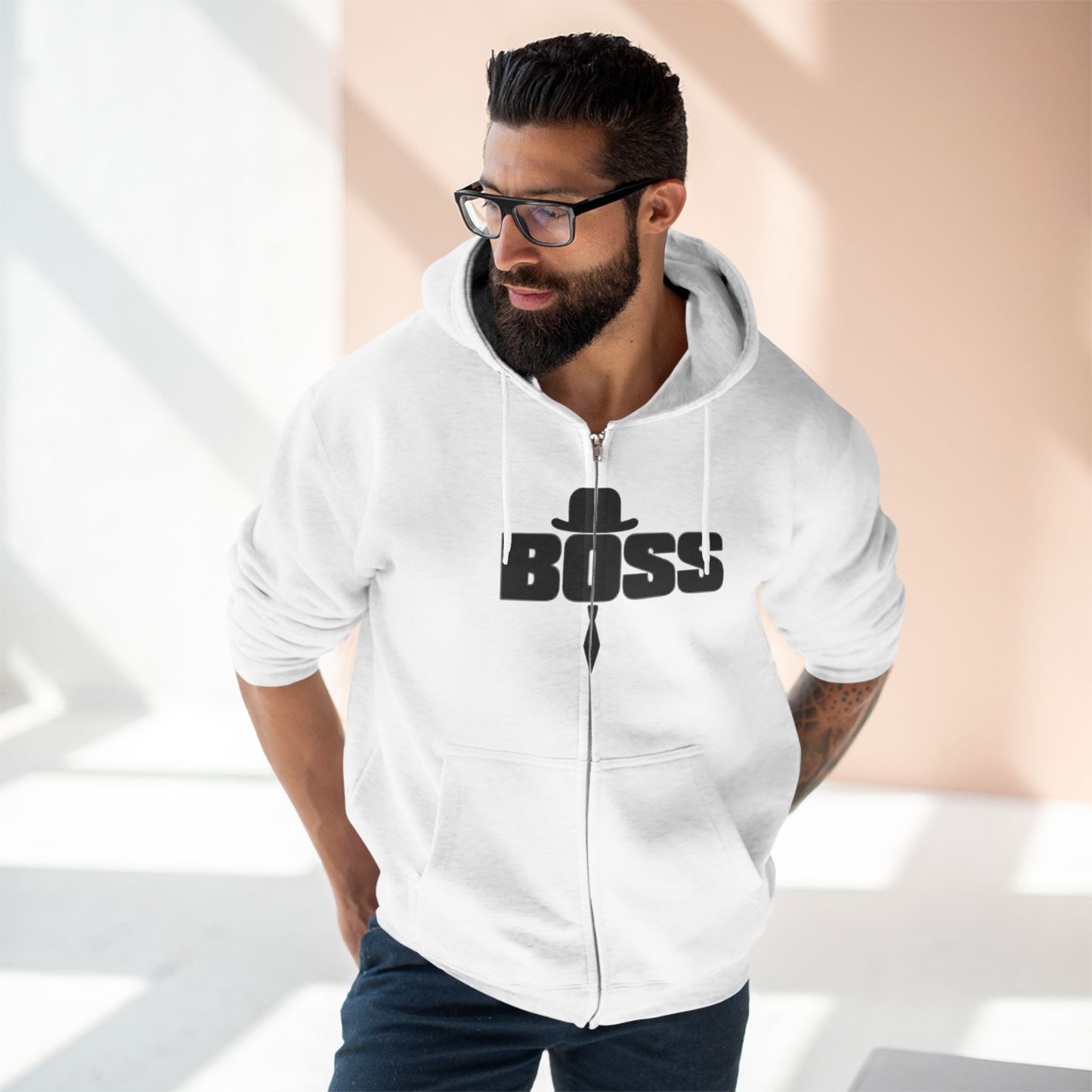 "MAFIA BOSS / ZIPPER HOODIE"