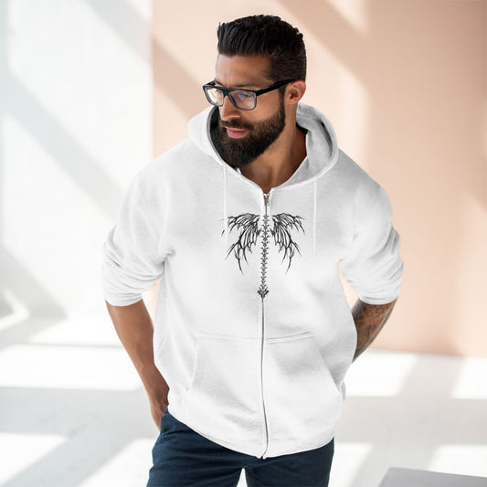 "WINGS OF THE FALLEN / ZIPPER HOODIE"