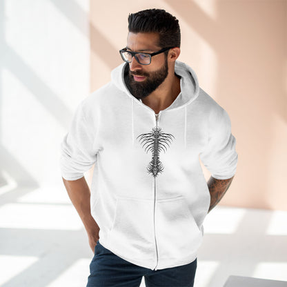 "SHADOW SPINE / ZIPPER HOODIE"