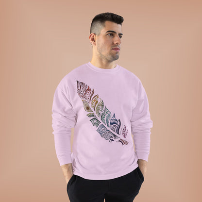 "RAINBOW SPIRIT FEATHER / UNISEX SWEATSHIRT"