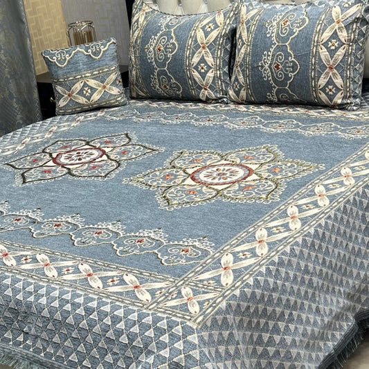 PREMIUM 4PC VELVET JAQUARD BEDSHEET