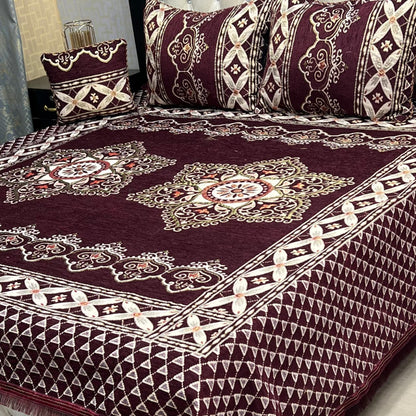 PREMIUM 4PC VELVET JAQUARD BEDSHEET