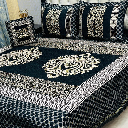PREMIUM 4PC VELVET JAQUARD BEDSHEET
